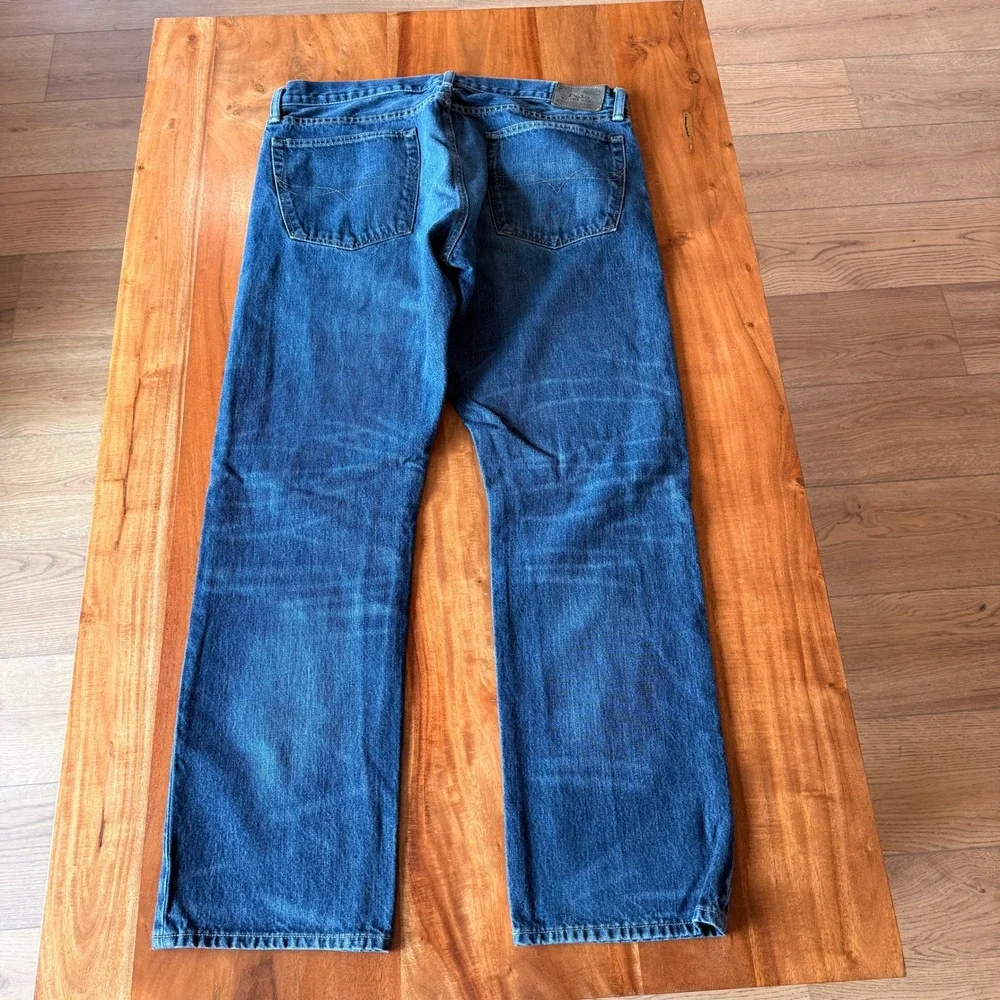 Polo Ralph Lauren‎ Men's Blue Hampton Relaxed Straight Leg Jeans Size 36x32